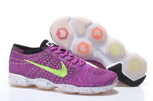 Nike Flyknit Agility Womens Shoes Rose Red Green White Outlet Store